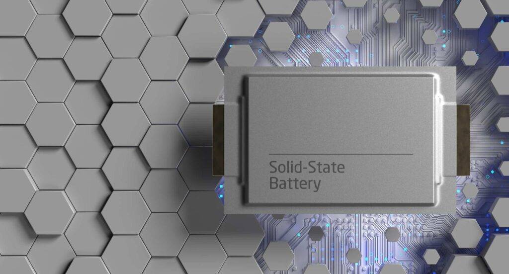 illustration d'une électrolyte solide Solid state electrolyte